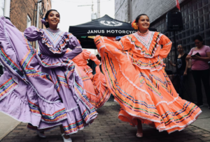 Two women celebrating Hispanic Heritage Month